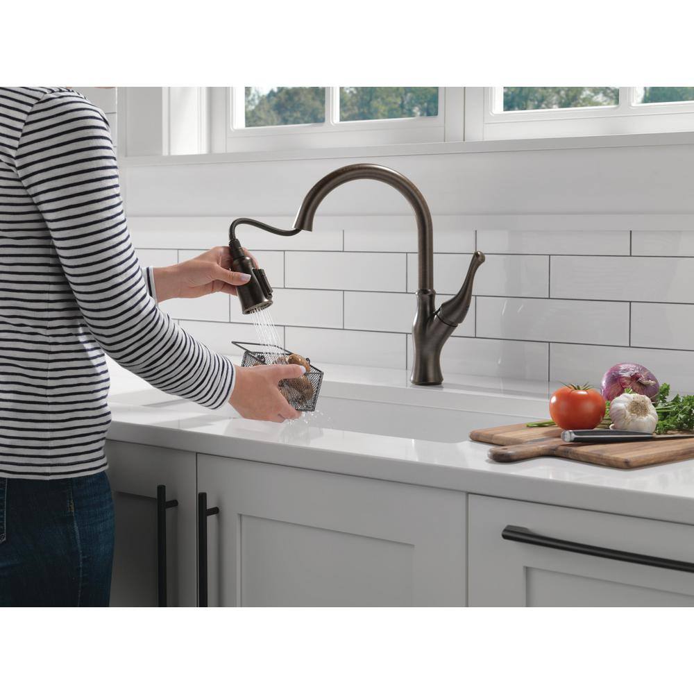 Venetian Bronze Single Handle Pull Down Kitchen Faucet with Spray