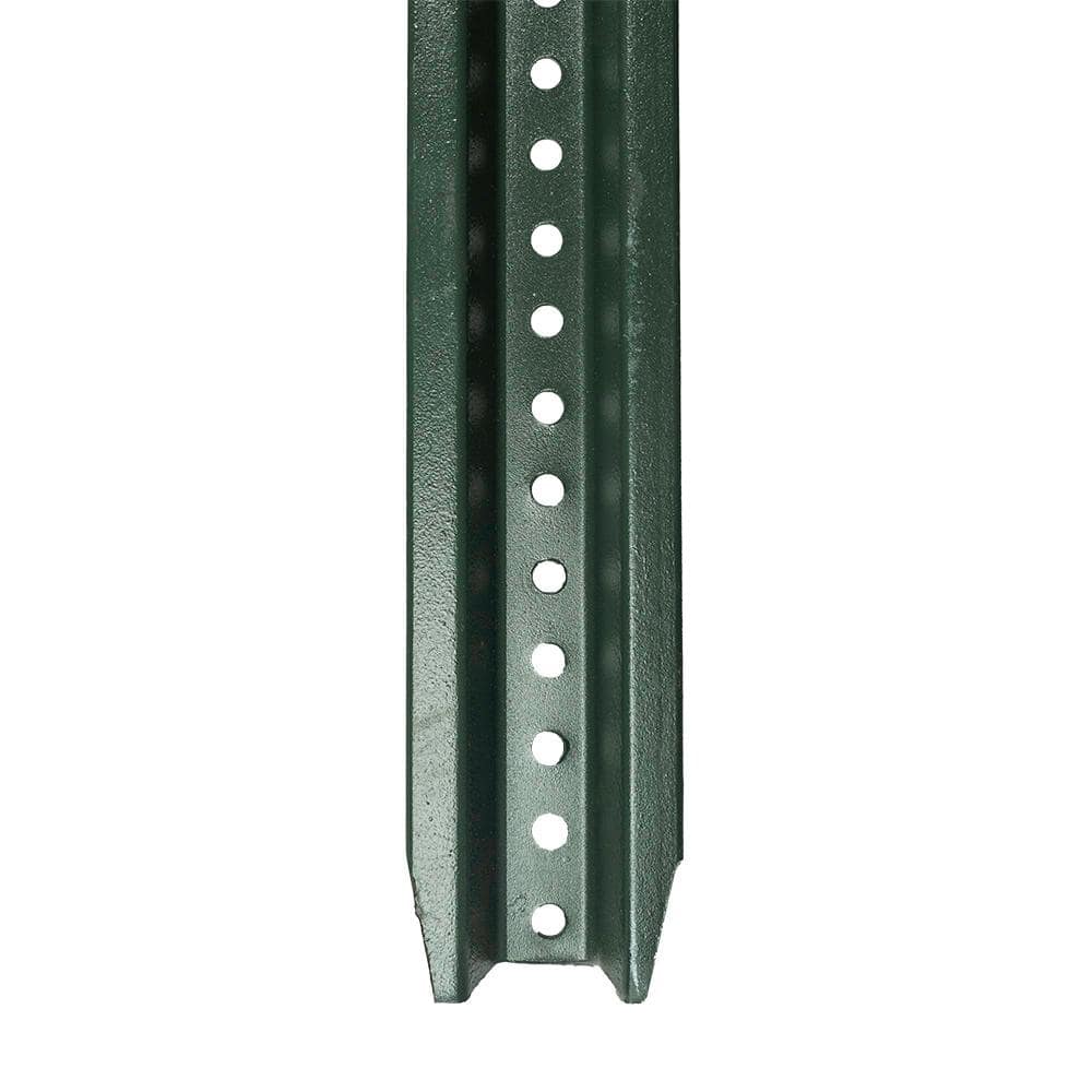3-1/16 in. x 8 ft.-12 Gauge Green U-Channel Steel Sign Post