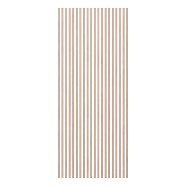 Ekena Millwork Heritage Premier Traditional 94.5 in. H x 1 in. W Slatwall Panels in Maple 20-Pack