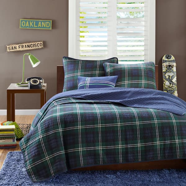 Cameron Plaid Coverlet Quilt Set