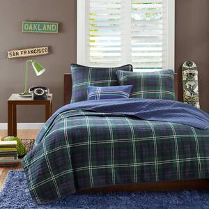 Cameron Plaid Coverlet Quilt Set