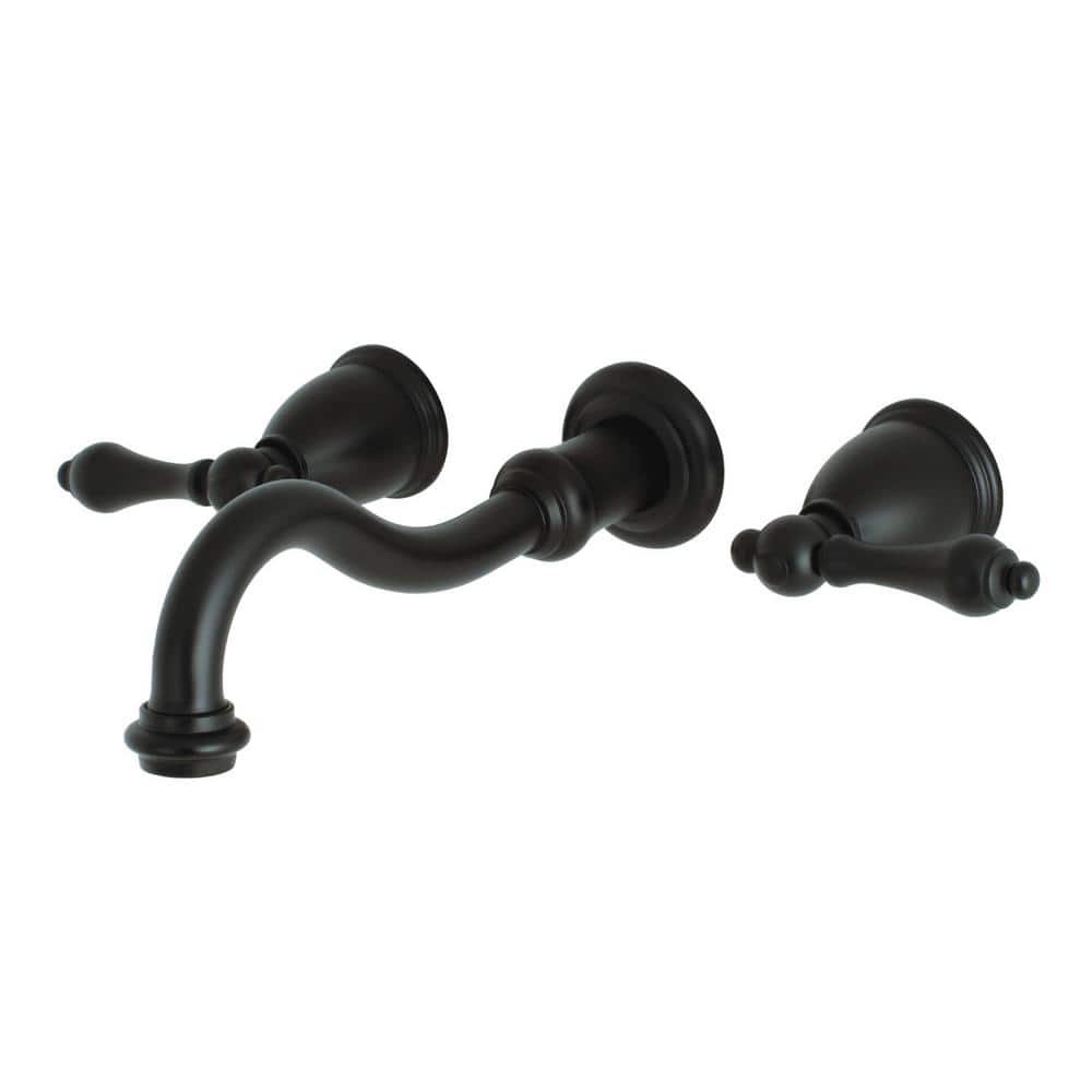 Restoration 2-Handle Wall Mount Tub Faucet in Matte Black (Valve Included) price history on PriceWatchPro