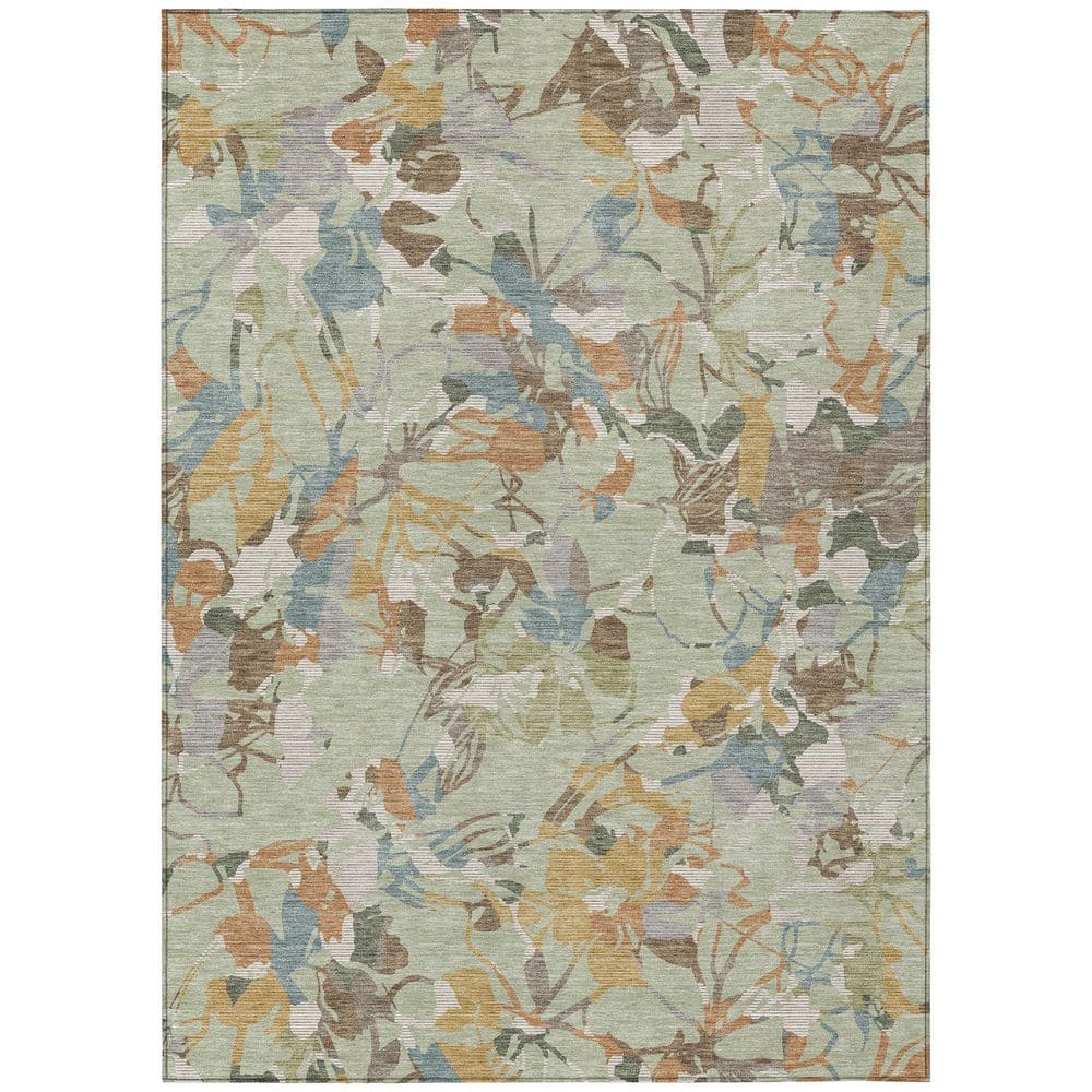 Chantille Machine Washable Indoor/Outdoor Abstract ACN3005 Celery 8 ft. x 10 ft. Area Rug price history on PriceWatchPro