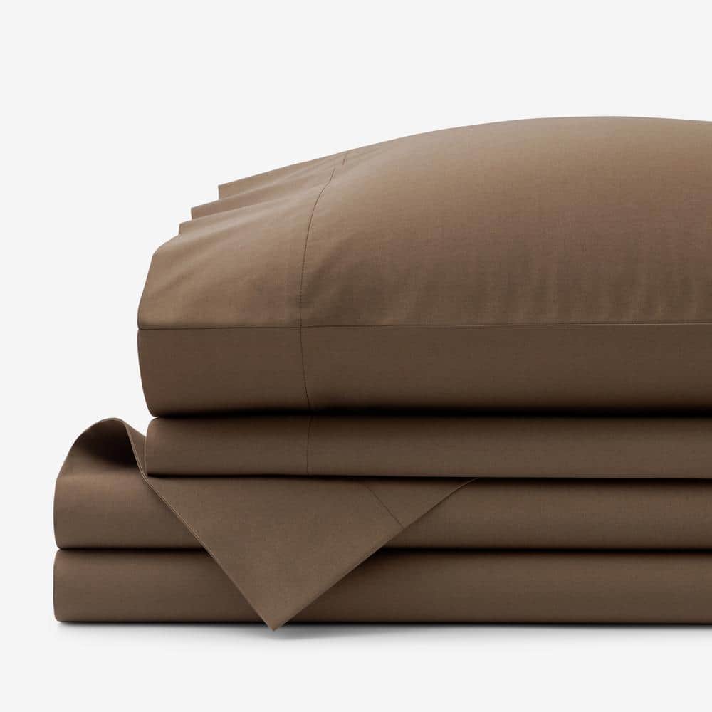 Company Cotton Coffee Cotton Percale California King Sheet Set price history on PriceWatchPro