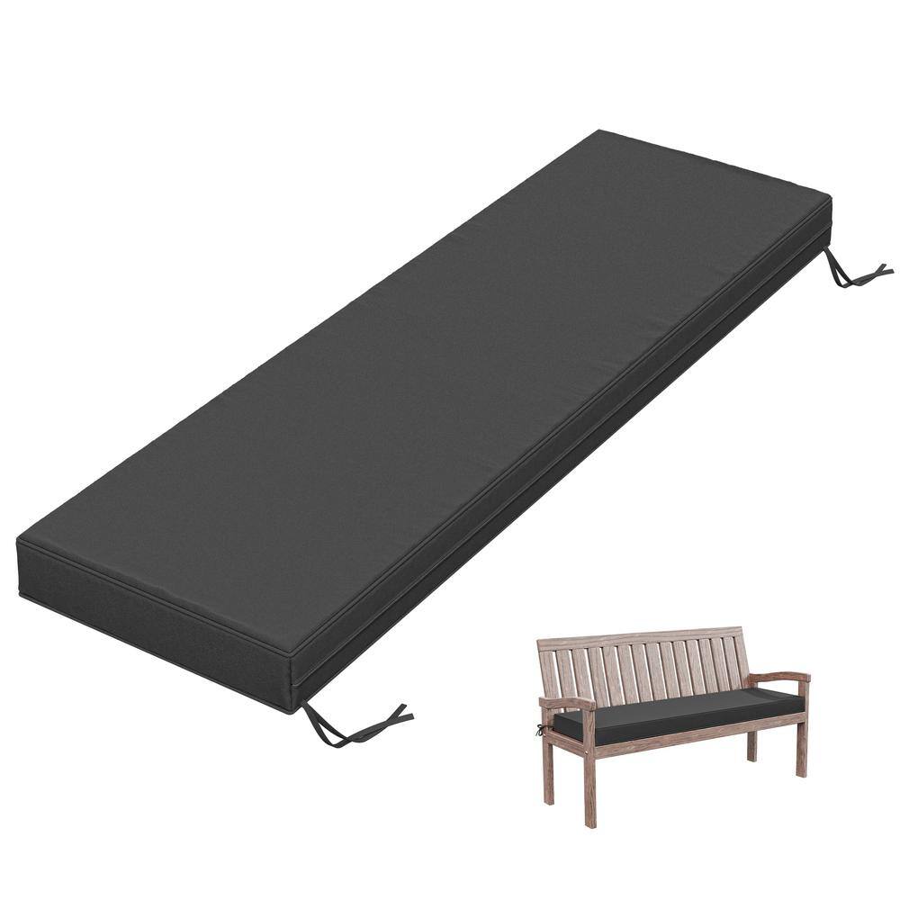 42 in. x 18 in. x 3.5 in. Rectangular Outdoor Porch Swing Bench Cushion Grey price history on PriceWatchPro