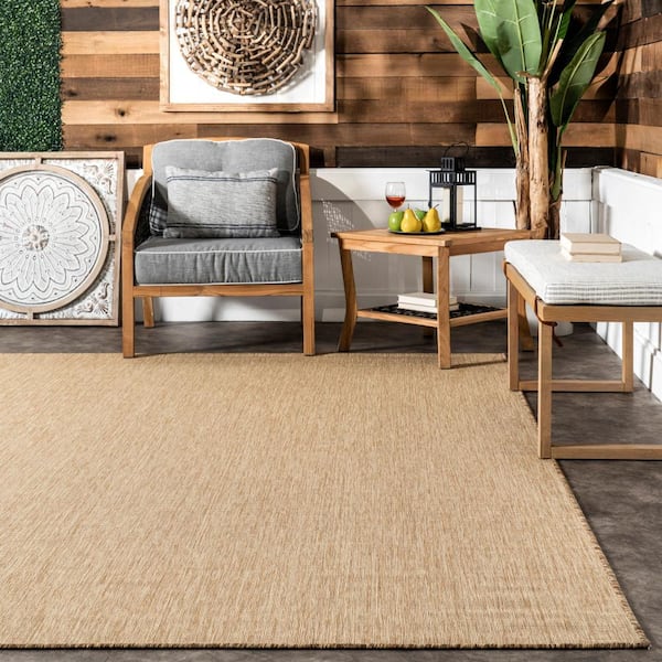 nuLOOM Rosy Classic Indoor/Outdoor Area Rug 2' x 3' in Natural