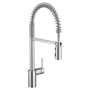 Align Single-Handle Pre-Rinse Spring Pulldown Sprayer Kitchen Faucet with Power Clean in Chrome