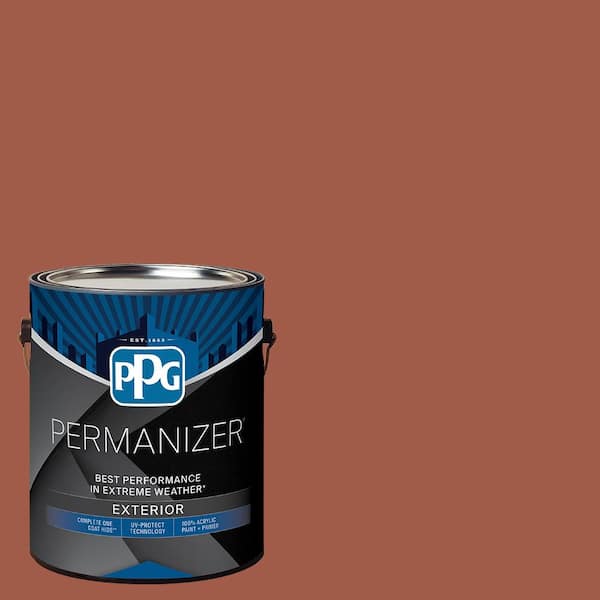 PERMANIZER 1 gal. PPG16-31 Rich Clay Semi-Gloss Exterior Paint