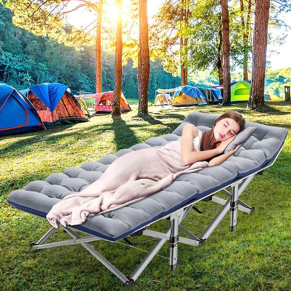 BOZTIY Folding XL Camping Cot 75 in. x 28 in. Portable