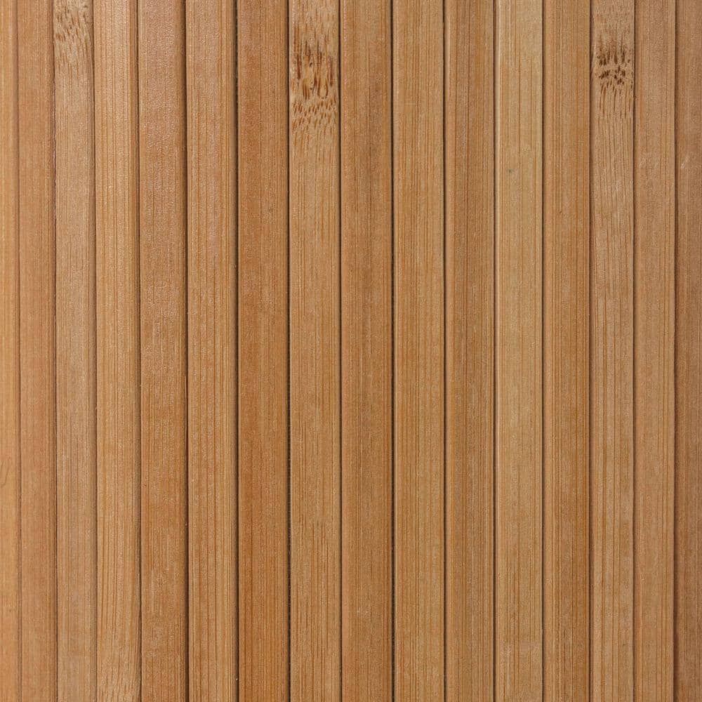 Natural Bamboo Wave Design Folding Room Divider