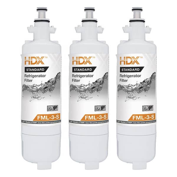 Water Filter for LG LT700P MADE IN USA 3-Pack 