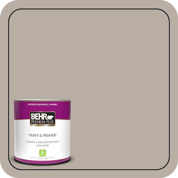 BEHR PREMIUM PLUS 1 qt. #T18-08 Off the Grid Eggshell Enamel Low Odor Interior Paint & Primer