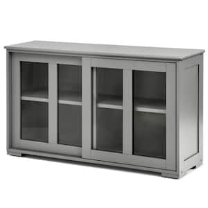 FUFU&GAGA White Wood Paint Finish 2-Doors Buffets and Sideboards