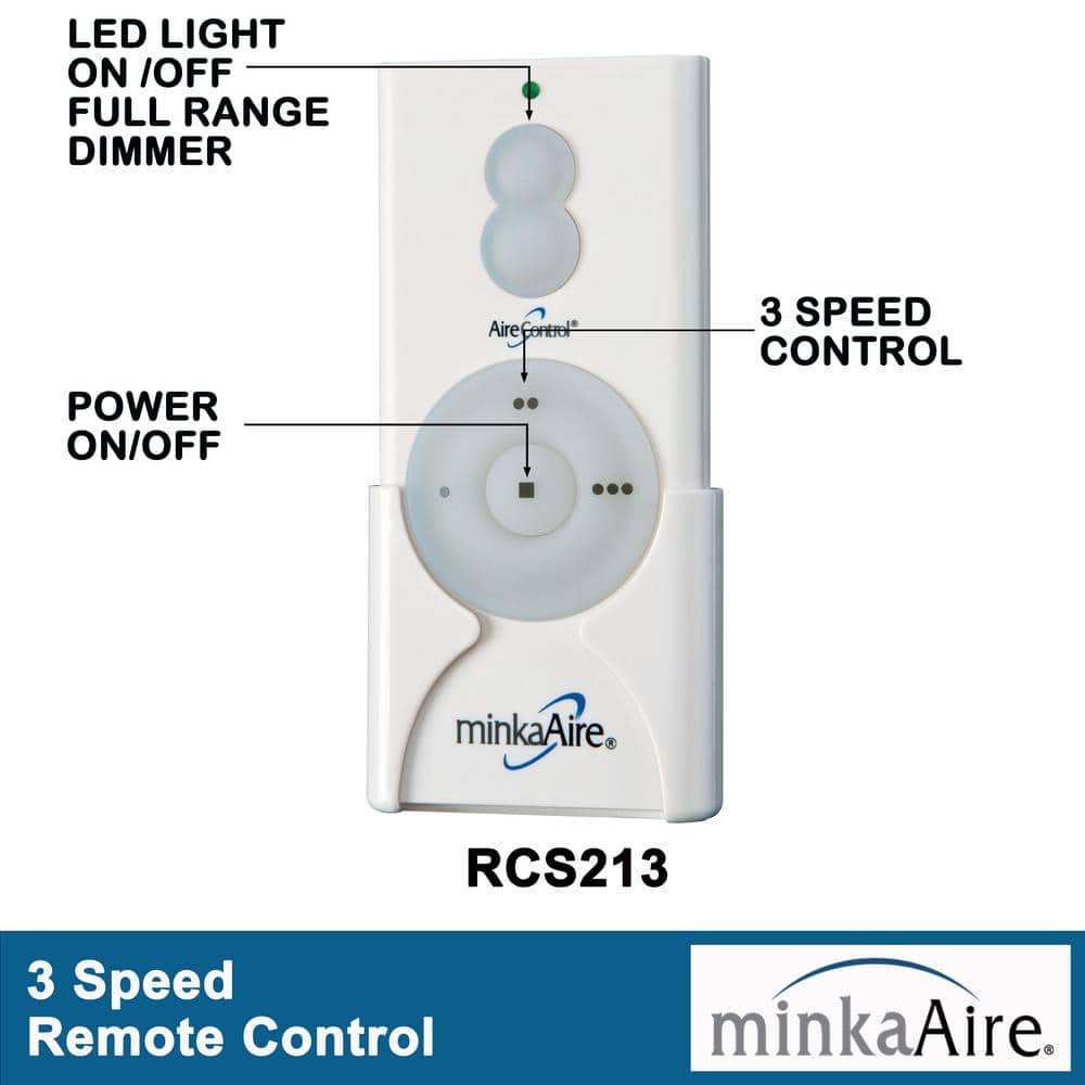 White Handheld Remote Control for Ceiling Fans