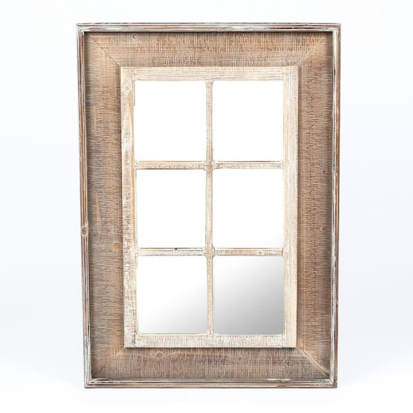 Luxenhome 39 4 In H X 27 6 W, Window Frame Mirror Decor
