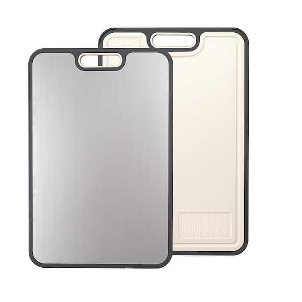 Large 15.2 in. x 11 in. Double - Sided Cutting Board with Titanium and Wheat Straw Composite for Kitchen