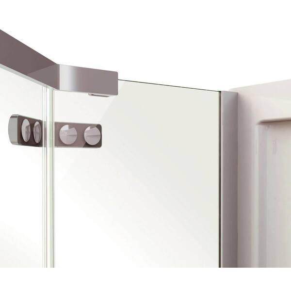 MAAX Hana 38 in. x 38 in. x 75 in. Frameless Neo-Angle Pivot