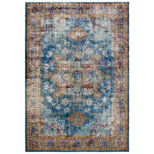 Morocco Blue 7 ft. 6 in. x 9 ft. 5 in. Persian Area Rug