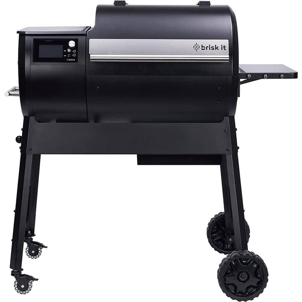 brisk it Origin 580 sq. in. Generative A.I. Powered and WiFi Smart Wood Pellet Grill in Black/Silver