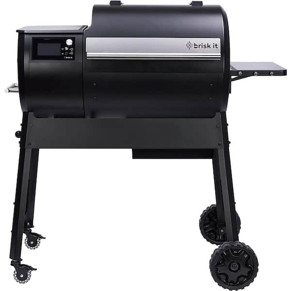 brisk it Origin 580 sq. in. Wi-Fi network enabled and InnoGrill automated Smart Wood Pellet Grill in Black