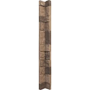 3 in. x 48 in. Universal Inside Corner for Stonewall Faux Stone Siding Panels