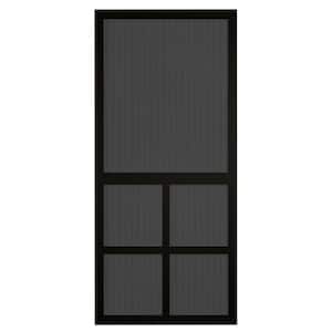 80 in. x 36 in. Universal/Outswing A200 Black Aluminum Hinged Screen Door
