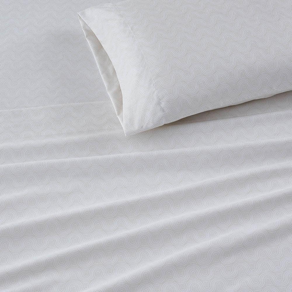 Beige Dotted Arches Queen Microfiber Sheet Set