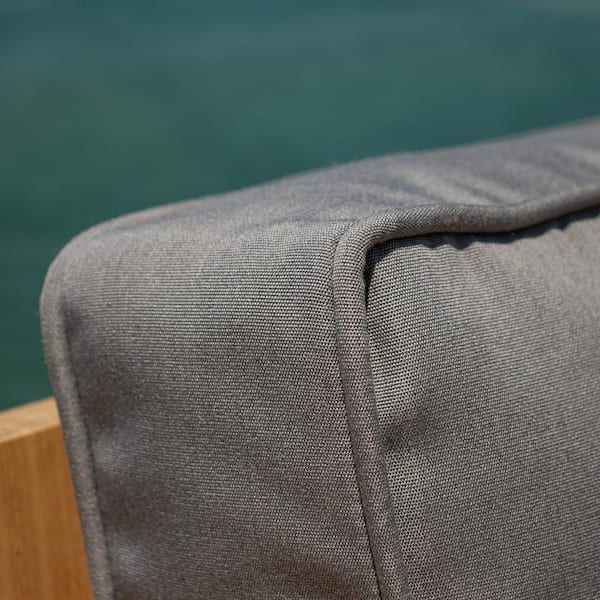 Arden Selections Oasis 24 in. Indoor/Outdoor Lumbar Pillow in Silver Grey