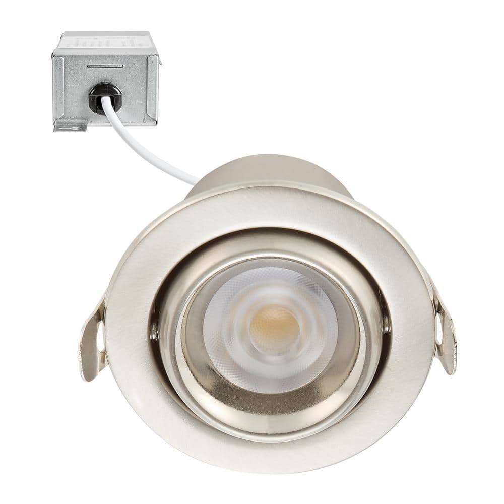 "2"" 5 CCT Adjustable LED Slim Gimbal Downlight, Brushed Nickel Trim, 400 Lumens, Color Selectable 2700K-5000K, 30° Tilt" price history on PriceWatchPro