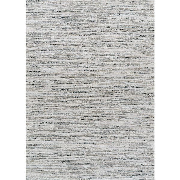 Sonnet Capillary 6 x 9 Grey-Black Abstract Indoor Area Rug