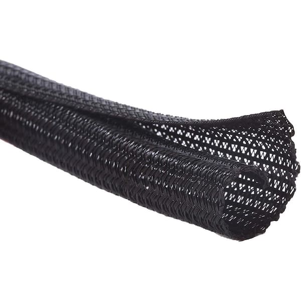 10 ft.-1/2 in. Cord Protector Wire Loom Tubing Cable Sleeve Split Sleeving For USB Cable Power Cord Audio Video Cable