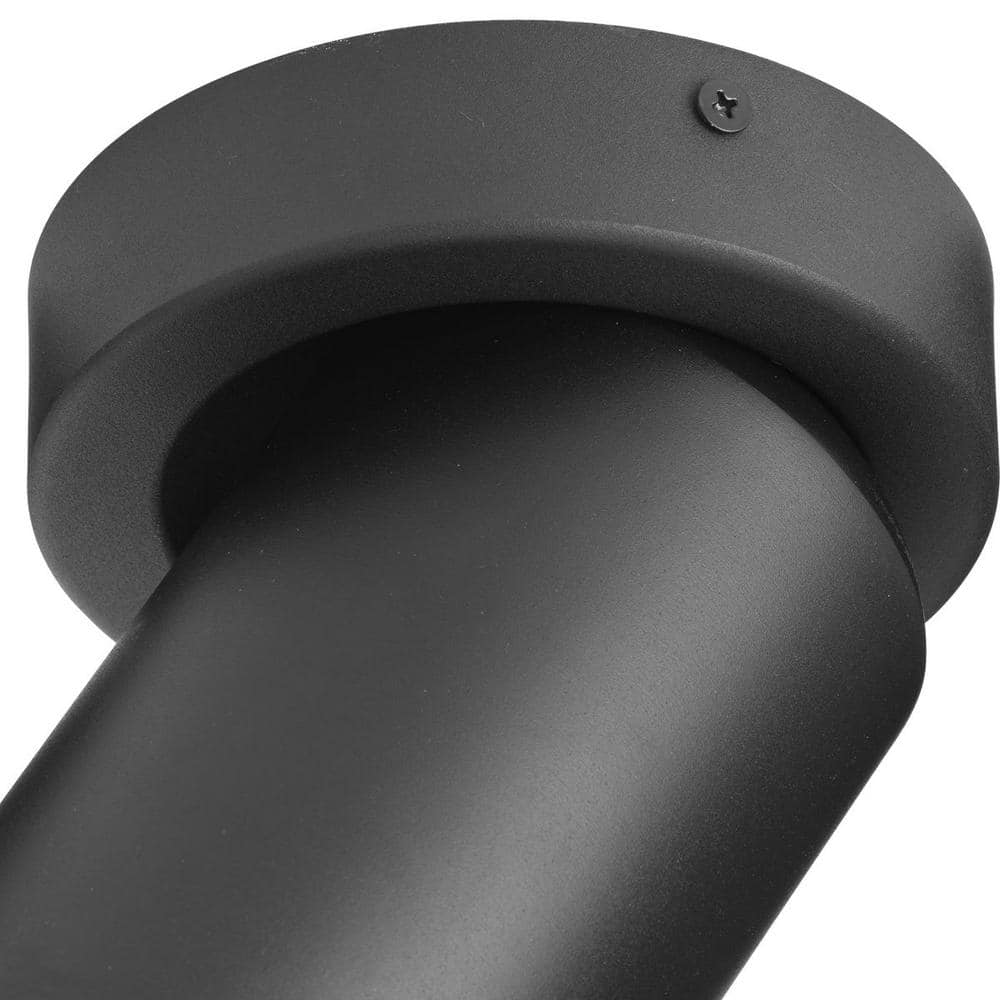 Black Aluminum LED Indoor/Outdoor Flush Mount Cylinder Light