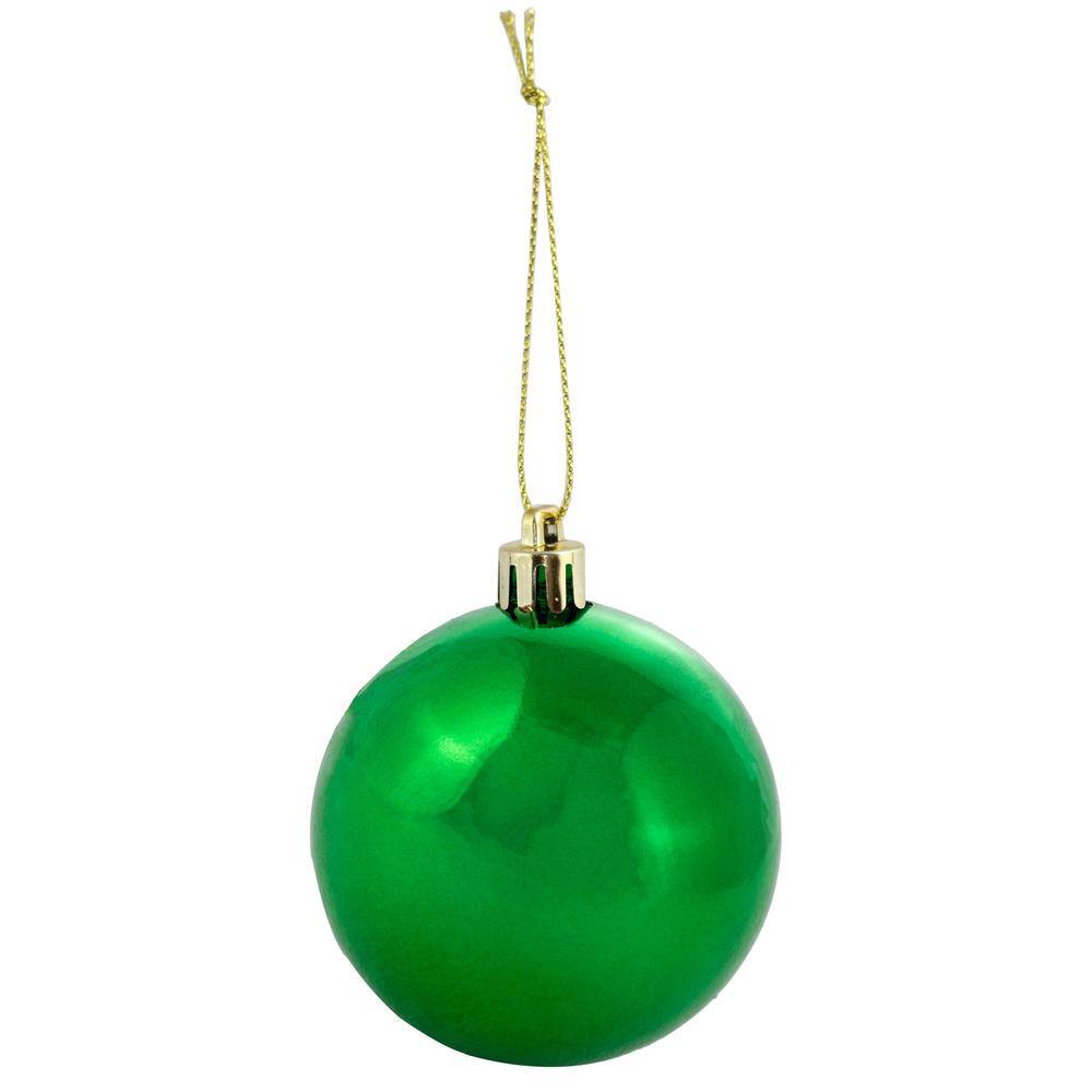 Winter Wonderland Red Green White Shatterproof Plastic Christmas Ornaments Set