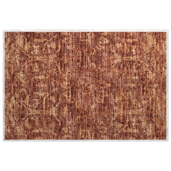 Dream Shag Premium Machine Washable Abstract ADS40 Clay 2 ft. x 3 ft. Accent Rug