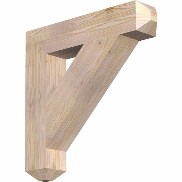 Ekena Millwork 5.5 in. x 30 in. x 30 in. Douglas Fir Traditional Craftsman Smooth Bracket