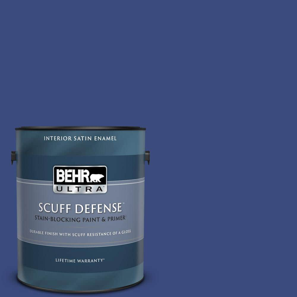 BEHR Ultra 1 gal. #P530-7 Tanzanite Extra Durable Satin Enamel Interior Paint & Primer