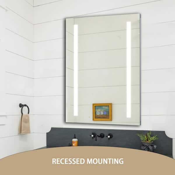 Cove 16 x 26 Recess Mount Steel Shelves Medicine Cabinet - Luxury Bath  Collection