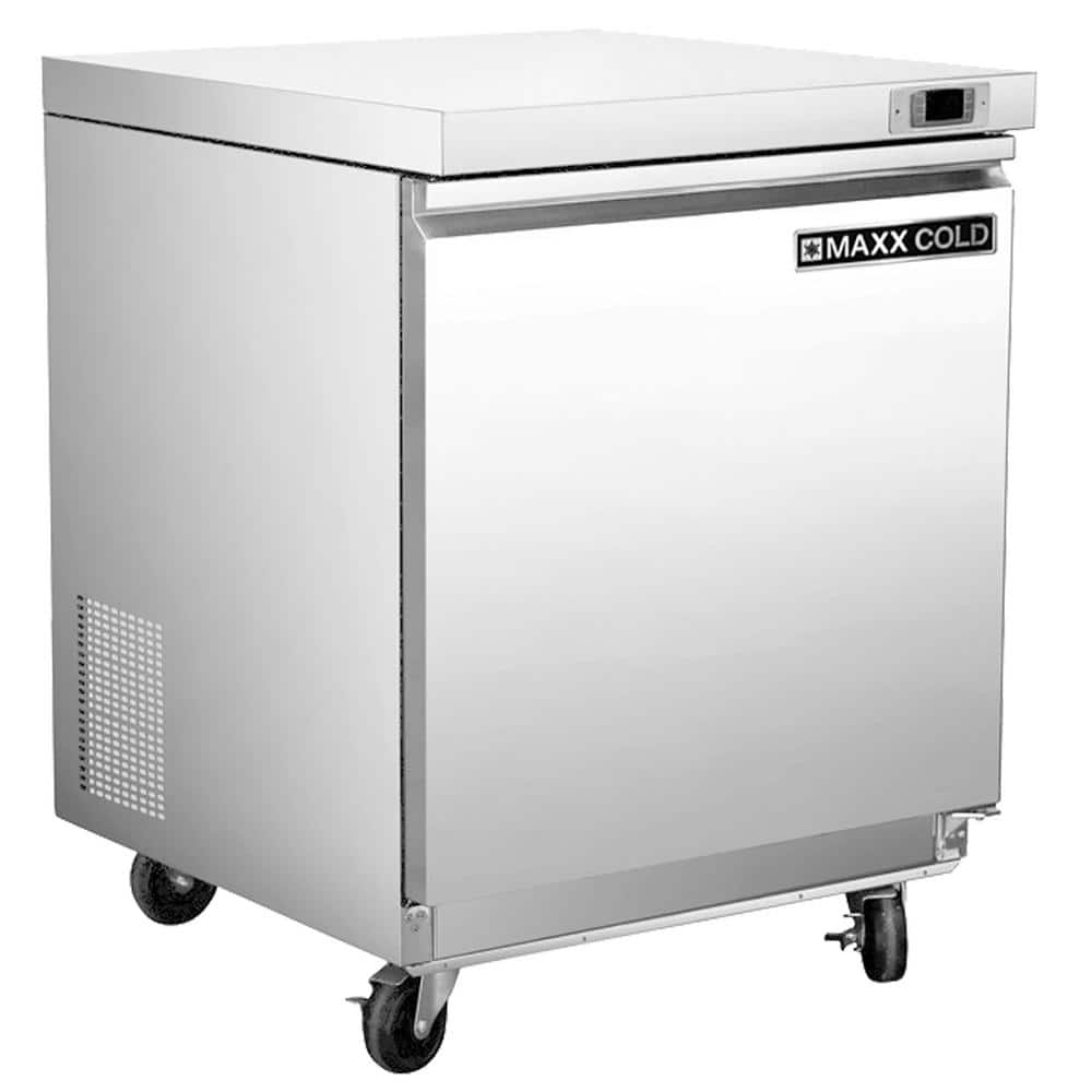 Maxx Cold 29 in. W, 6.7 cu. ft. Undercounter 1 Door Refrigerator, in Stainless Steel