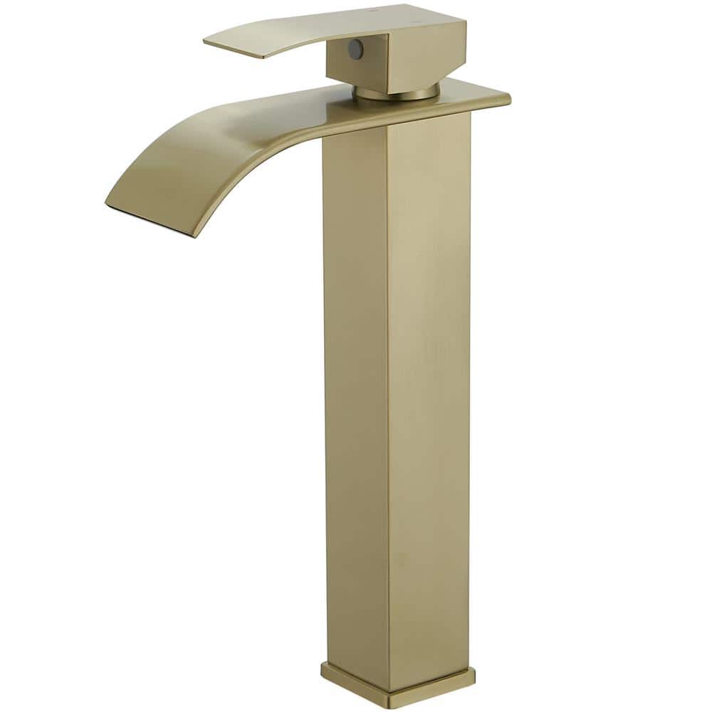 Single Handle Vessel Sink Faucet in Brushed Gold price history on PriceWatchPro