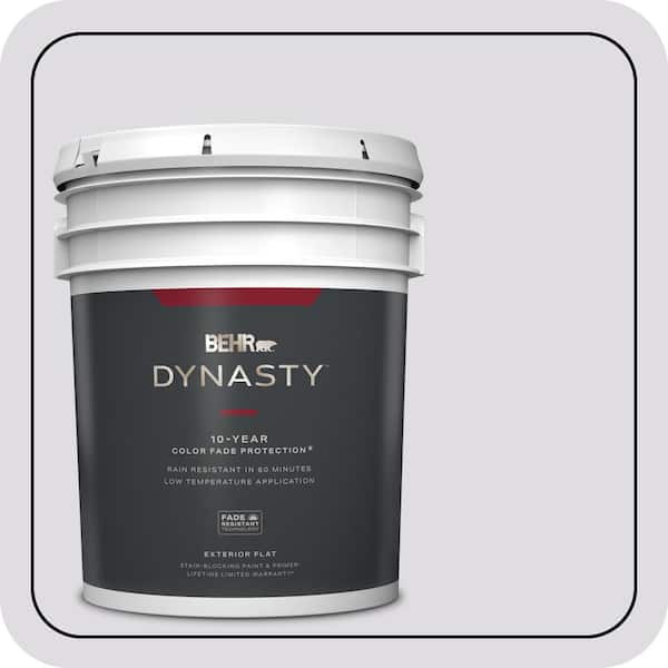 BEHR DYNASTY 5 gal. #N100-1 Enigma Flat Exterior Stain-Blocking Paint & Primer