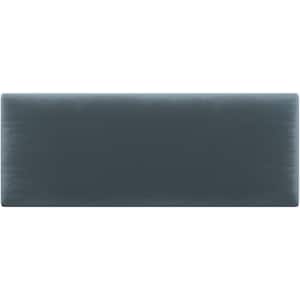 Plush Velvet Antique Blue Queen-Full Upholstered Headboards/Accent Wall Panels