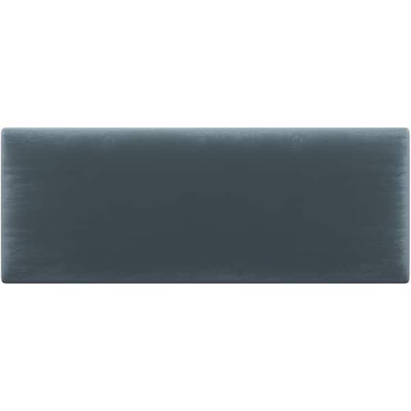 VANT Plush Velvet Antique Blue Queen-Full Upholstered Headboards/Accent Wall Panels