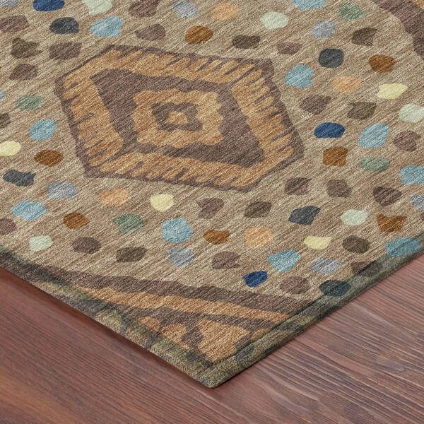 Chantille Machine Washable Indoor/Outdoor Abstract ACN2457 Copper 2 ft. x 3 ft. Accent Rug