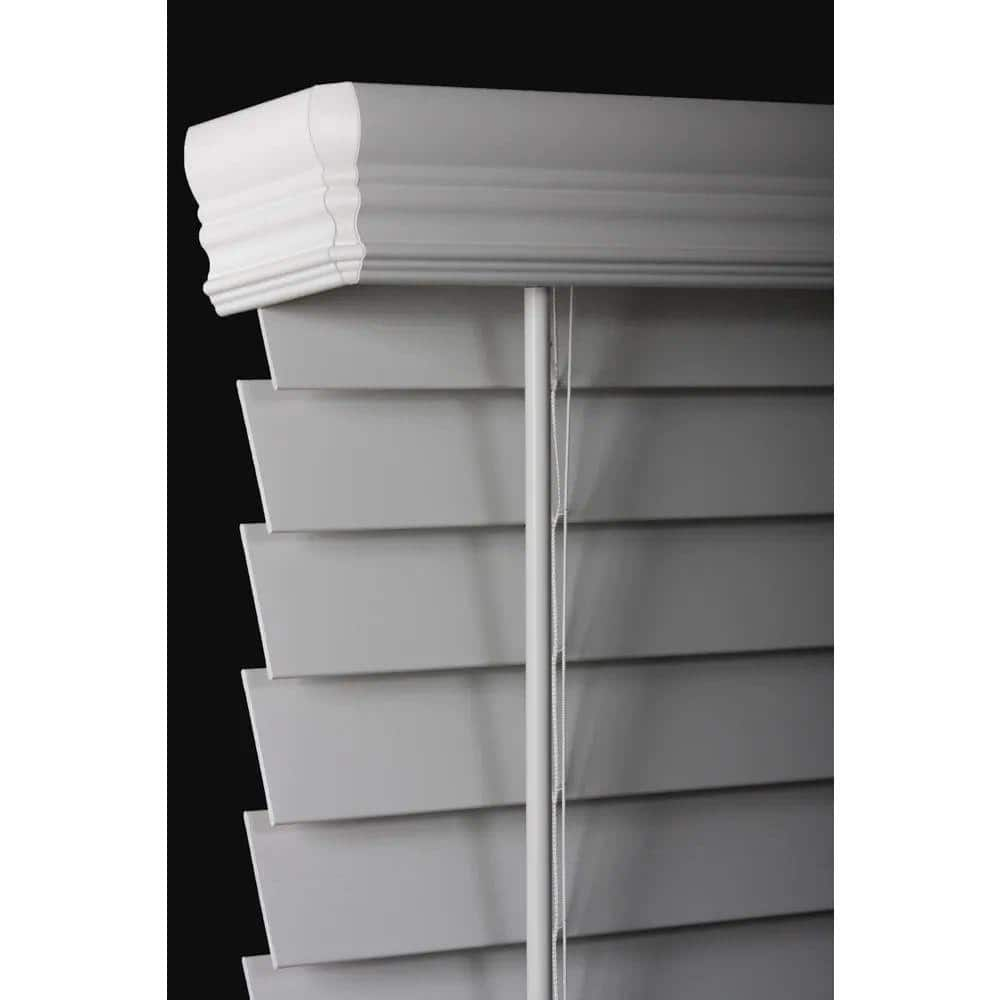 Home Decorators Collection Pre Cut 41 5 In W X 72 In L Cordless Room   White Home Decorators Collection Faux Wood Blinds 2021070228 64 1000 