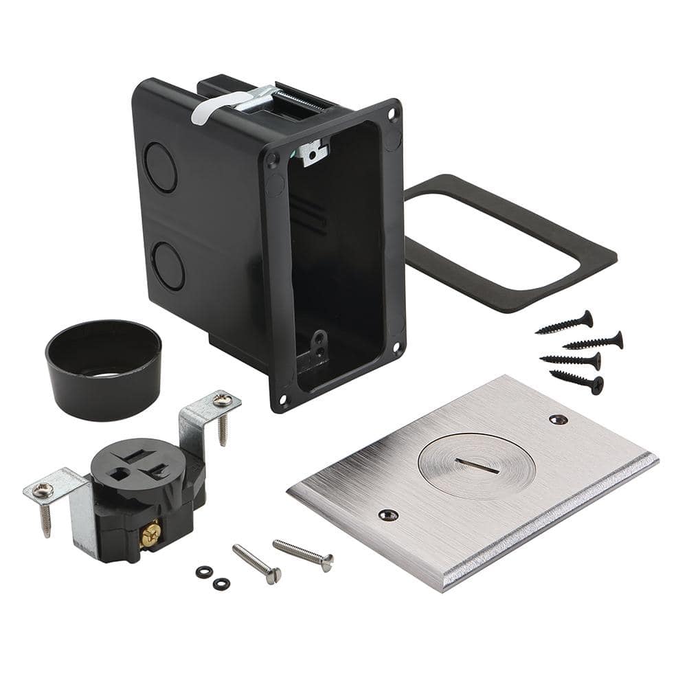 Legrand Pass & Seymour Slater Nickel 1-Gang Floor Box with