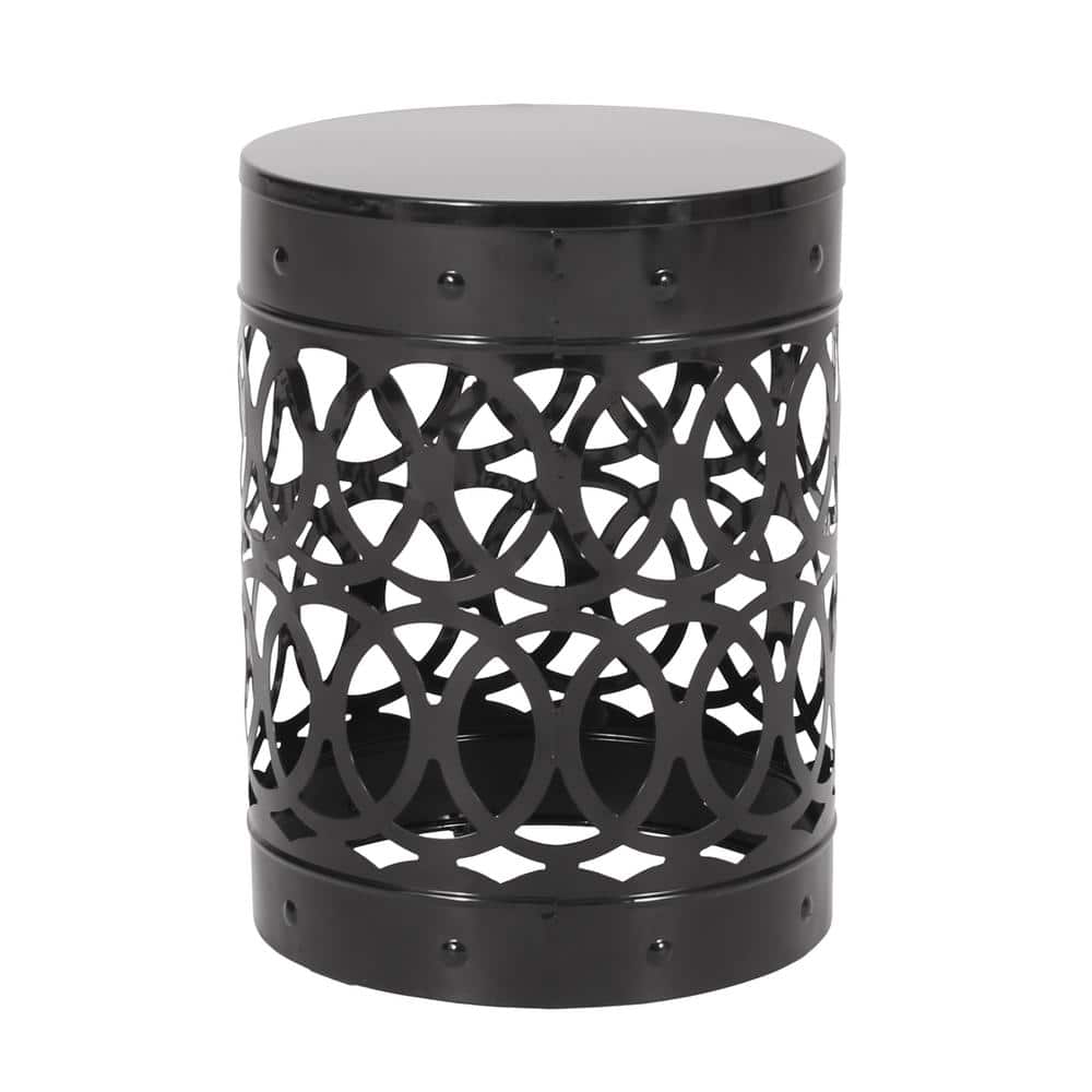 Outdoor Metal Side Table, Suitable for Patio, Backyard, Garden, Can Be Matc