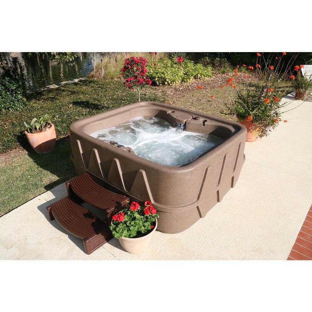 Keystone Gray 4-Person 20-Jet Plug & Play Hot Tub