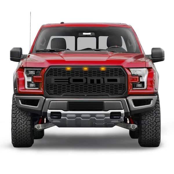 AMERICAN MODIFIED Raptor Front Hood Mesh Grille Compatible with 15