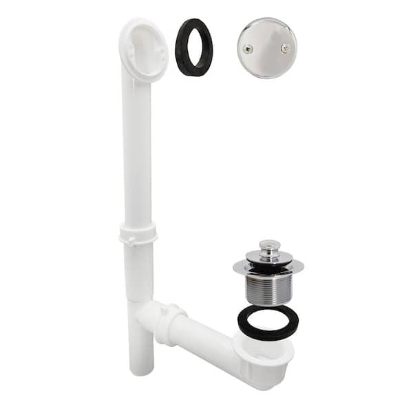 1-1/2 in. Bath Drain Waste and Overflow Assembly in Polished Chrome