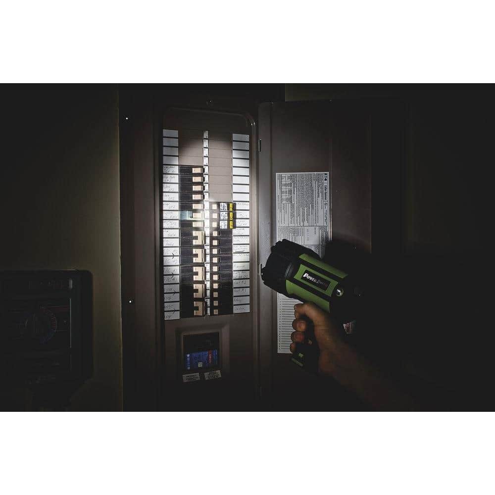Green and Black Rechargeable LED Waterproof Spotlight